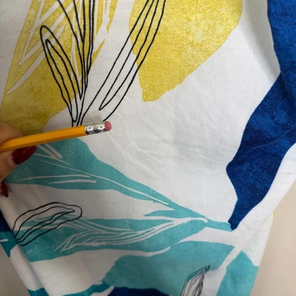 Chico's Vibrant Linen Lightweight Print Pants Size 16P - Picture 15 of 16